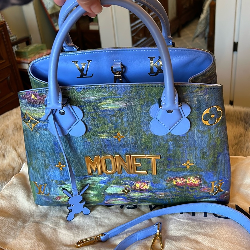 Louis Vuitton Masters Collection Montaigne MM Monet handbag like new never used